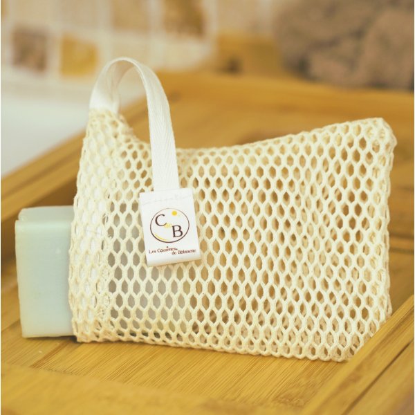 Filet savon en Coton bio GOTS. 9.5*11.5cm