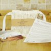 Lot de 2 Filets savon en Coton bio GOTS. 9.5*11.5cm
