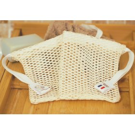 Lot de 2 Filets savon en Coton bio GOTS. 9.5*11.5cm