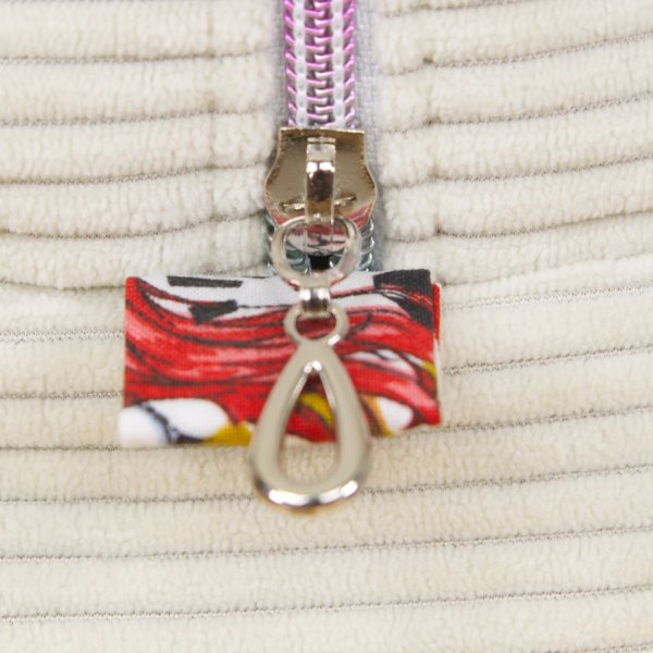 Trousse en velours cotelé écru intérieur Manga C de B Les cousettes de Bobinette