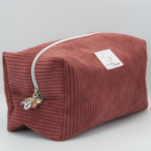 Grande trousse velours bordeaux intérieur Manga