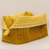 Trousse en velours cotelé Ocre intérieur Riad C de B Les cousettes de Bobinette