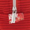 Grande trousse rectangulaire en velours côtelé rouge – Fleurs japonisantes | Les Cousettes de Bobinette