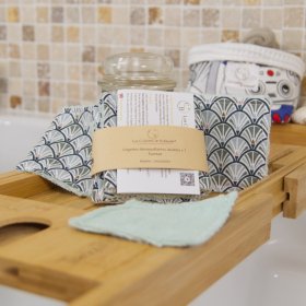 Lingettes démaquillantes lavables Éventails Vert menthe