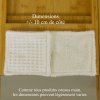 Lingettes démaquillantes lavables double face Écru – Éponge bambou & nid d’abeille