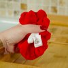 Lot de 2 fleurs de douche micro éponge bambou certifiée OEKO TEX. Rouge
