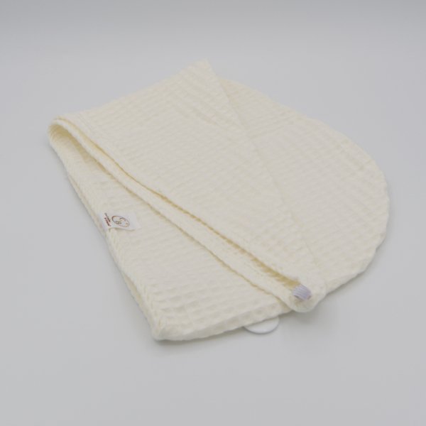 Serviette cheveux Écrunid d’abeille – 100% Coton OEKO-TEX et GOTS – Fait main France