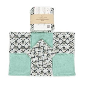 Lingettes démaquillantes lavables vert menthe – Made in France