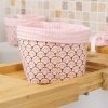 Grand panier Rose Paon C de B Les cousettes de Bobinette