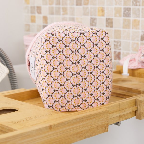 Grand panier Rose Paon C de B Les cousettes de Bobinette
