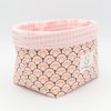 Grand panier Rose Paon C de B Les cousettes de Bobinette