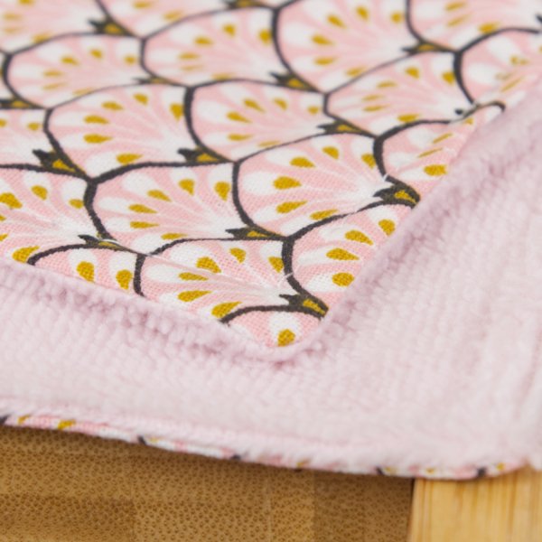 Lingettes démaquillantes lavables rose – Made in France