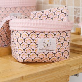 Petit panier rose paon