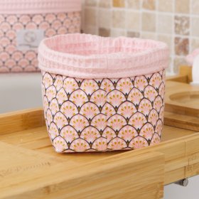 Petit panier Rose Paon C de B Les cousettes de Bobinette