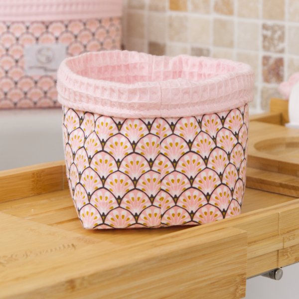 Petit panier Rose Paon C de B Les cousettes de Bobinette