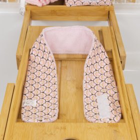 Ensemble de 7 lingettes démaquillantes, bandeau make-up et filet de lavage