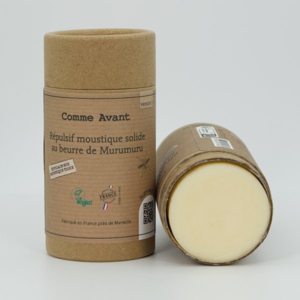 Répulsif anti-moustique solide au beurre de Murumuru chez Les cousettes de Bobinette