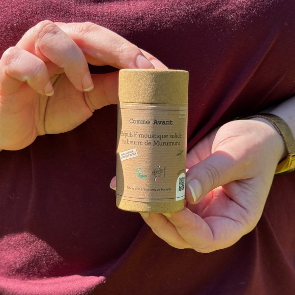 Répulsif anti-moustique solide au beurre de Murumuru chez Les cousettes de Bobinette