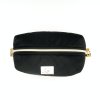 Trousse rectangulaire velours côtelé noir édition limitée – coton Oeko-Tex fleurs jaunes – fait main