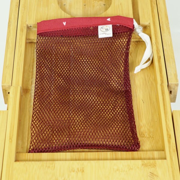 Filet de lavage 22cm de haut par 14 cm de large.