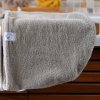 Lot de 2 serviettes cheveux micro éponge bambou Ecru Cappuccino