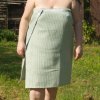 Sortie de bain adulte nid d’abeille OEKO-TEX & GOTS – Femme & Homme – C de B Les cousettes de Bobinette