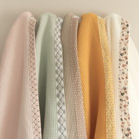 Sortie de bain adulte nid d’abeille OEKO-TEX & GOTS – Femme & Homme – C de B Les cousettes de Bobinette