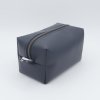Trousse de toilette homme en simili cuir bleu marine – Série limitée – 20 x 10 x 10 cm