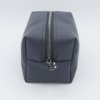 Trousse de toilette homme en simili cuir bleu marine – Série limitée – 20 x 10 x 10 cm