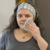 Ensemble de 7 lingettes démaquillantes, bandeau make-up et filet de lavage