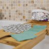 Ensemble de 7 lingettes démaquillantes, bandeau make-up et filet de lavage