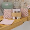Lingettes démaquillantes lavables rose – Cotons réutilisables Made in France