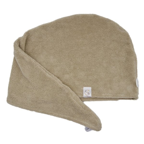 Serviette cheveux micro éponge bambou Cappuccino