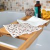 Lot de 2 serviettes visages Ecru Fauve