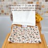 Lot de 2 serviettes visages Ecru Fauve