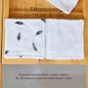 Mesure lingettes démaquillantes lavables 10cm de côté