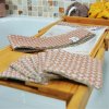Ensemble de 7 lingettes démaquillantes, bandeau make-up et filet de lavage