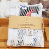 Ensemble de 7 lingettes démaquillantes, bandeau make-up et filet de lavage