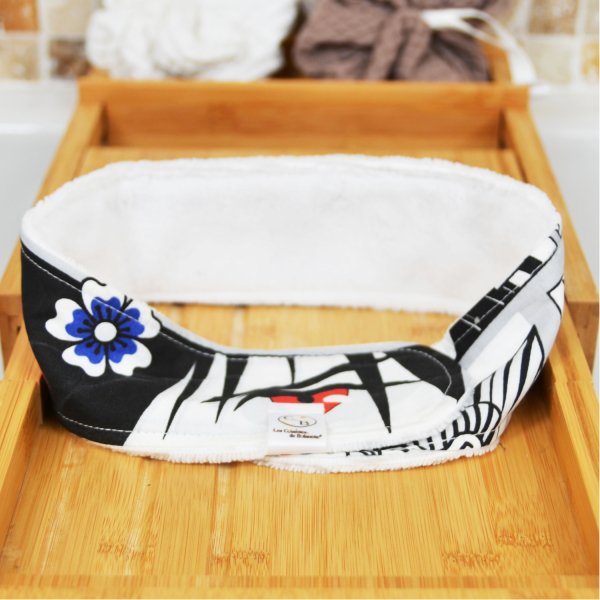 Ensemble de 7 lingettes démaquillantes, bandeau make-up et filet de lavage