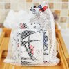 Ensemble de 7 lingettes démaquillantes, bandeau make-up et filet de lavage