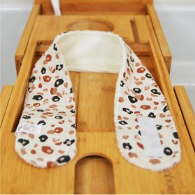 Ensemble de 7 lingettes démaquillantes, bandeau make-up et filet de lavage