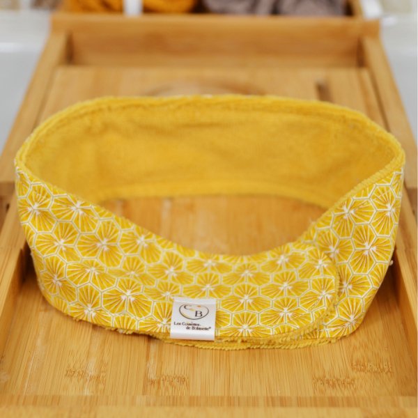 Ensemble de 7 lingettes démaquillantes, bandeau make-up et filet de lavage