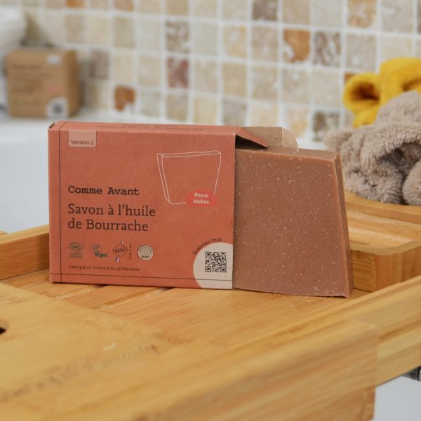 Savon naturel à l'huile de bourrache - Comme Avant