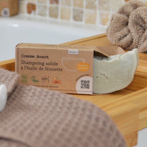 Shampoing naturel à l'huile de noisette - Comme Avant