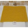 Serviette visage en coton et éponge bambou Oeko-Tex Jaune curcuma Serviette visage en coton et éponge bambou Oeko-Tex Jaune curcuma