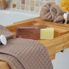 Après shampoing naturel solide à l'huile de chanvre - Lait de coco & Figue - Comme Avant