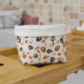 Petit panier Écru Fauve C de B Les cousettes de Bobinette