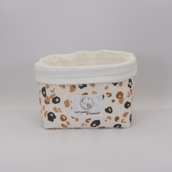 Petit panier Écru Fauve C de B Les cousettes de Bobinette