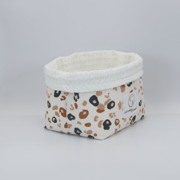 Petit panier Écru Fauve C de B Les cousettes de Bobinette