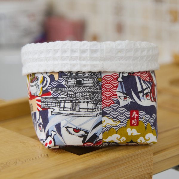 Petit panier Blanc Manga C de B Les cousettes de Bobinette